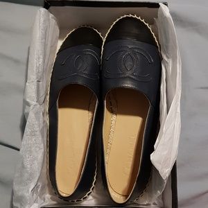 Chanel Navy Blue Espadrilles